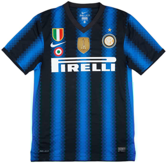 2010-11 Inter Milan Home Shirt #4 - 6/10 - (S)