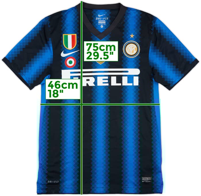 2010-11 Inter Milan Home Shirt #4 - 6/10 - (S)