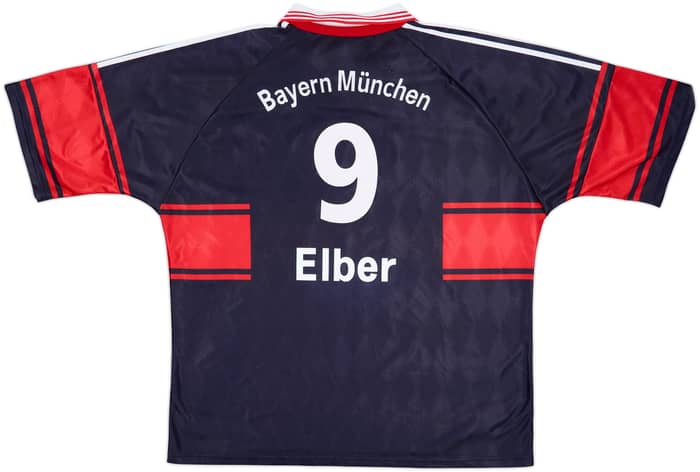 1997-99 Bayern Munich Home Shirt Elber #9 - 8/10 - (XXL)