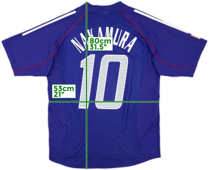 2002-04 Japan Home Shirt Nakamura #10 - 8/10 - (L)