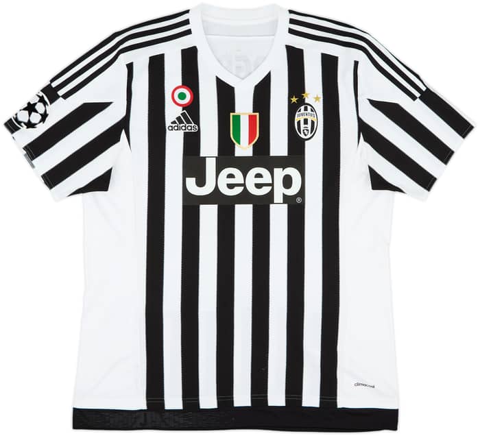 2015-16 Juventus Home Shirt Pogba #10 - 9/10 (XL)