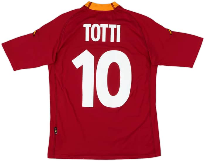 2000-01 Roma Home Shirt Totti #10 - 6/10 - (M)