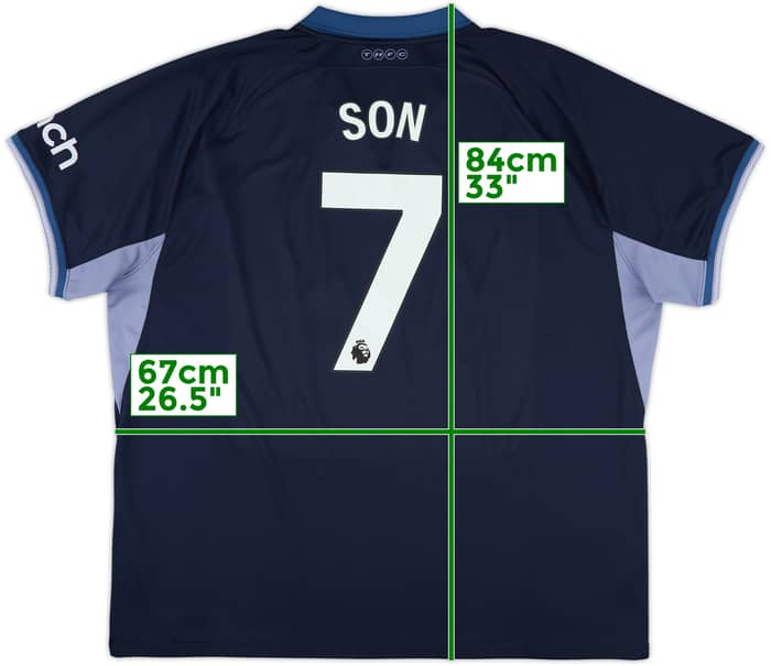 2023-24 Tottenham Away Shirt Son #7 - 8/10 - (3XL)
