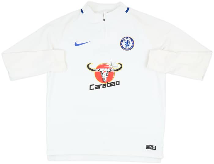 2017-18 Chelsea adidas 1/4 Zip Sweat Top - 7/10 - (L)