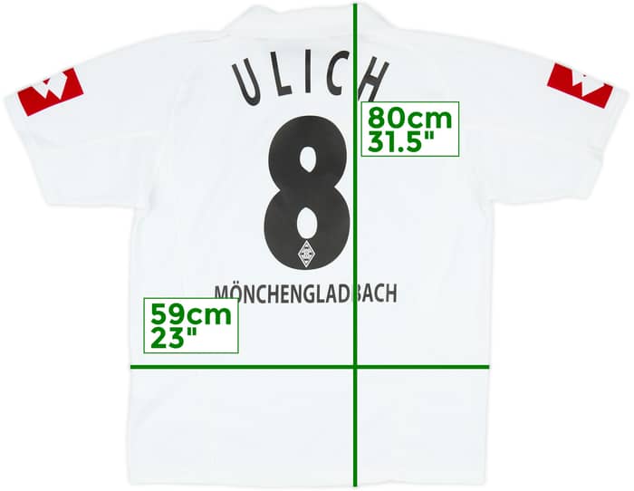 2003-05 Borussia Monchengladbach Home Shirt Ulich #8 - 9/10 - (XL)