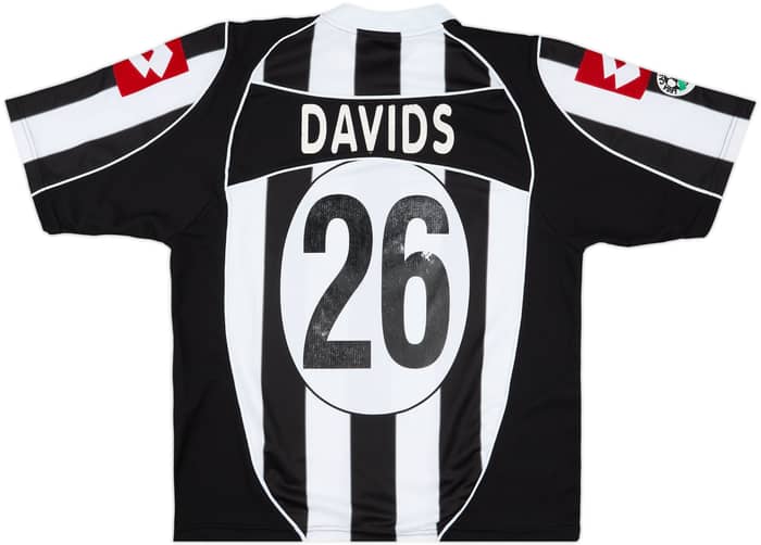 2002-03 Juventus Player Issue Home Shirt Davids #26 - 5/10 - (L)