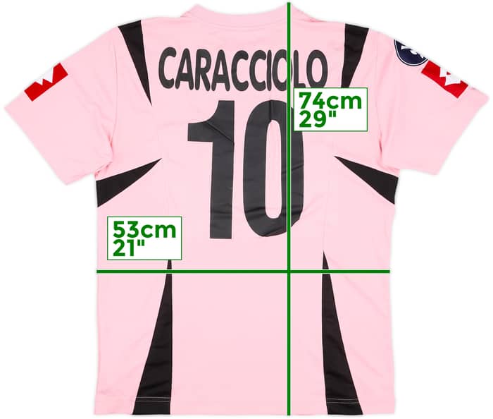 2006-07 Palermo Match Issue UEFA Cup Home Shirt Caracciolo #10