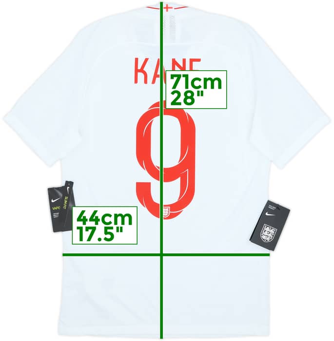 2018-19 England Authentic Home Shirt Kane #9 (S)