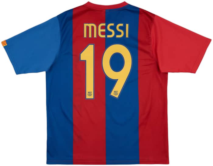 2006-07 Barcelona Basic Home Shirt Messi #19 - 7/10 - (L)
