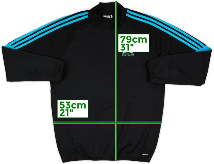 2014-15 Olympique Marseille adidas Sweat Top - 8/10 - (L)