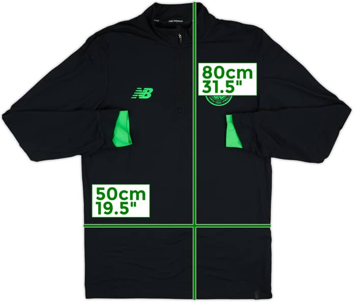 2017-18 Celtic New Balance 1/4 Zip Drill Top - 8/10 - (L)