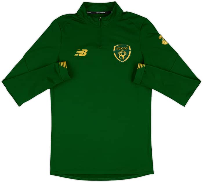 2017-18 Ireland New Balance 1/4 Zip Training Top - 8/10 - (L.Boys)