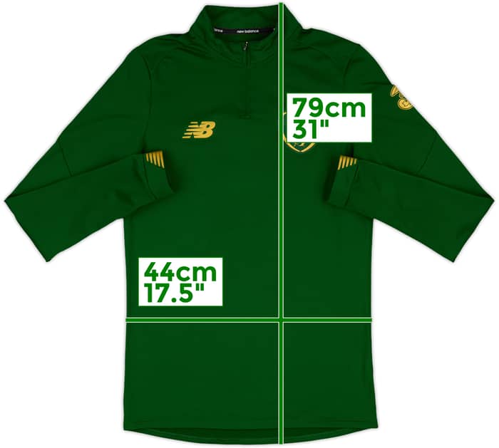 2017-18 Ireland New Balance 1/4 Zip Training Top - 8/10 - (L.Boys)