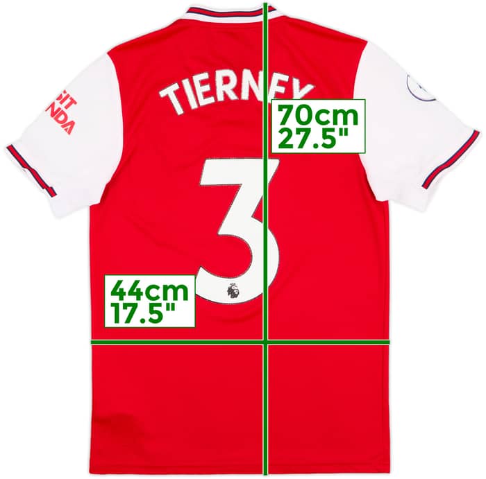 2019-20 Arsenal Home Shirt Tierney #3 - 6/10 - (S)