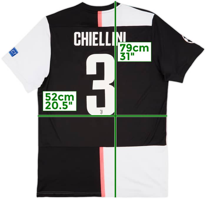 2019-20 Juventus Home Shirt Chiellini #3 - 6/10 - (L)