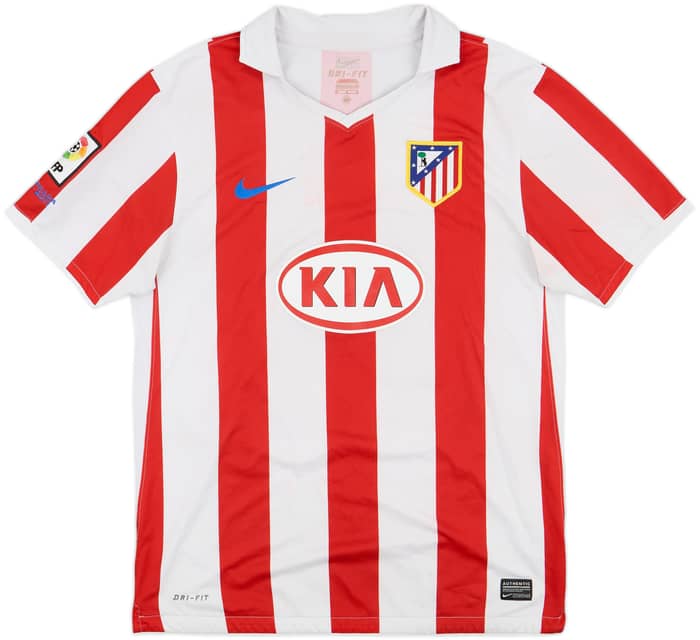 2010-11 Atletico Madrid Home Shirt Kun Aguero #10 - 7/10 - (M)