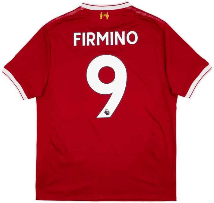 2017-18 Liverpool 125 Years Home Shirt Firmino #9 - 8/10 - (M)