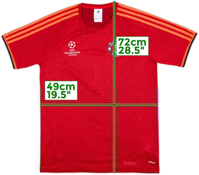 2015-16 Manchester United adidas CL Training Shirt - 9/10 - (S)