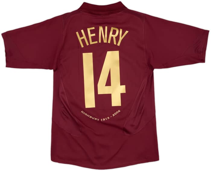 2005-06 Arsenal Home Shirt Henry #14 - 6/10 - (M)