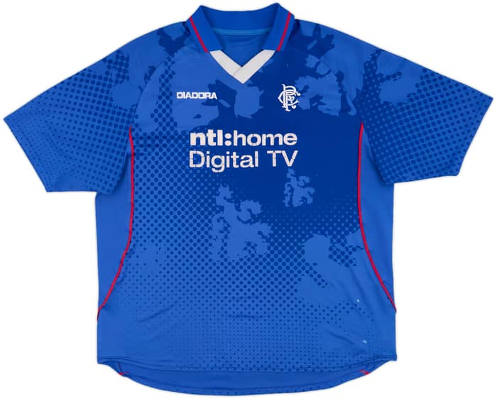 2002-03 Rangers Home Shirt - 5/10 - (XL)