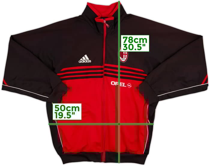 2000-01 AC Milan adidas Track Jacket - 7/10 - (M/L)