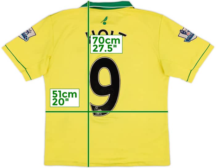 2012-13 Norwich Home Shirt Holt #9 - 5/10 - (M)