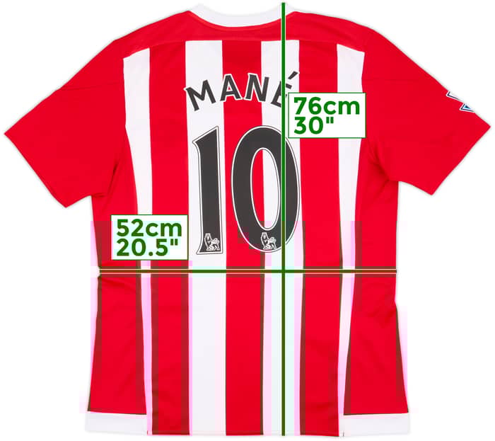 2015-16 Southampton Home Shirt Mane #10 - 9/10 - (L)