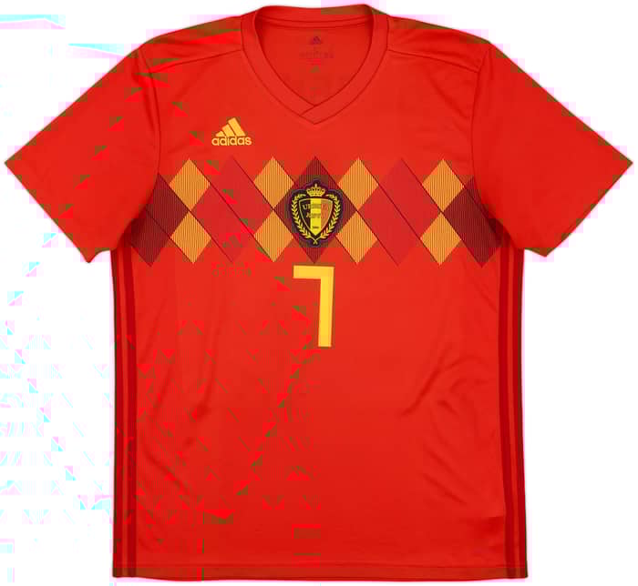 2018-19 Belgium Home Shirt De Bruyne #7 - 9/10 - (L)