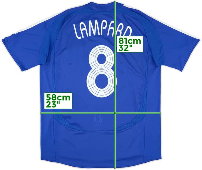 2006-08 Chelsea Home Shirt Lampard #8 - 6/10 - (L)