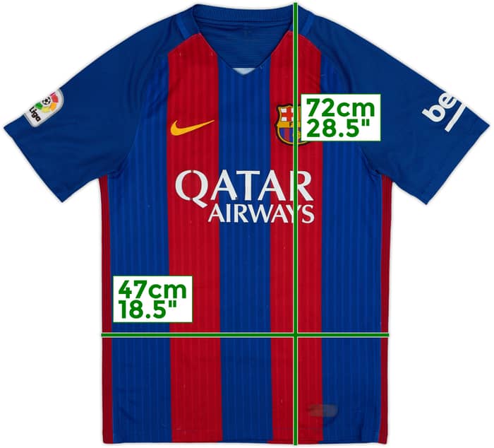 2016-17 Barcelona Home Shirt - 4/10 - (S)