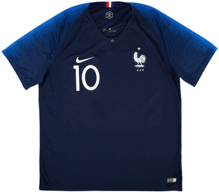 2018 France Home Shirt Mbappe #10 - 9/10 - (XL)