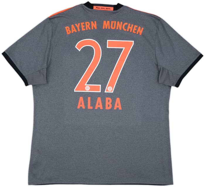 2016-17 Bayern Munich Away Shirt Alaba #27 - 10/10 - (XL)