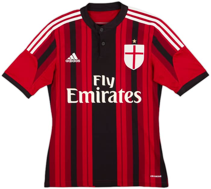 2014-15 AC Milan Home Shirt Balotelli #45 - 7/10 - (XS)