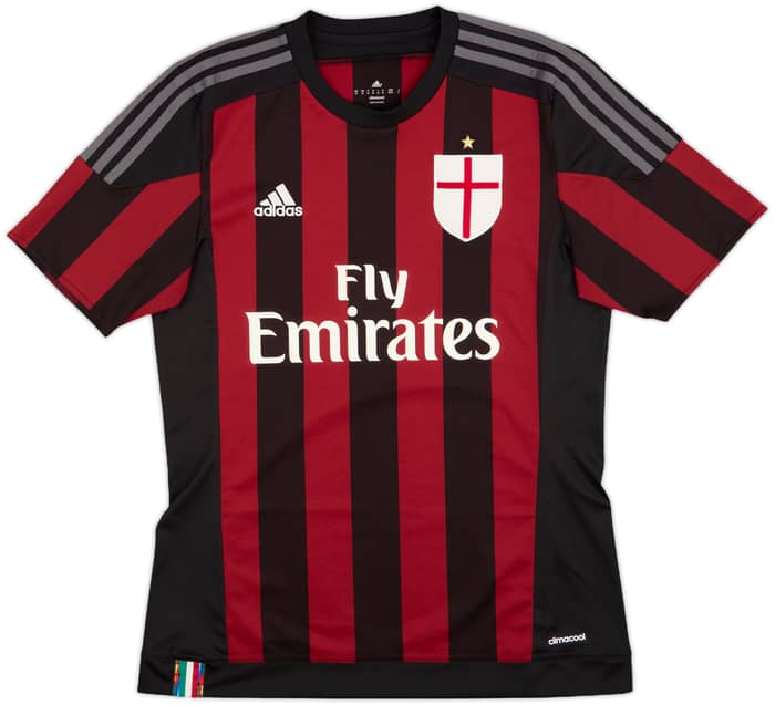 2015-16 AC Milan Home Shirt Balotelli #45 - 10/10 - (M)
