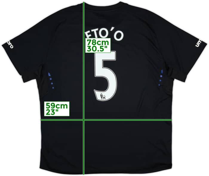 2014-15 Everton Away Shirt Eto'o #5 (XXL)
