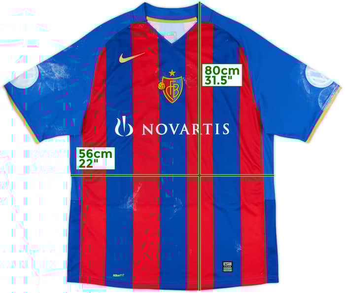 2008-09 FC Basel Home Shirt #5 - 4/10 - (L)