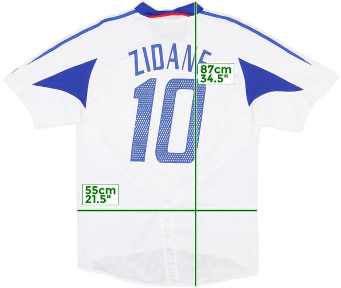 2004-06 France Away Shirt Zidane #10 - 8/10 - (L)