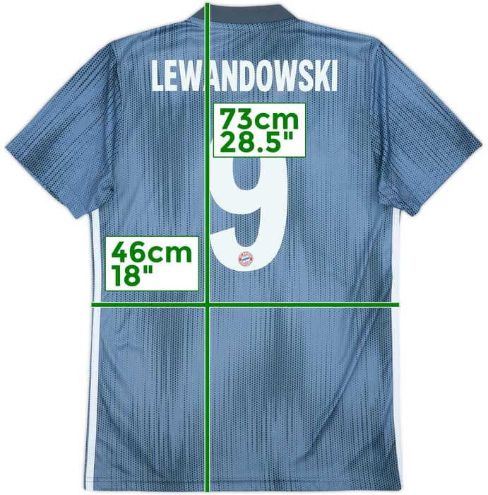 2018-19 Bayern Munich Third Shirt Lewandowski #9 - 9/10 - (S)