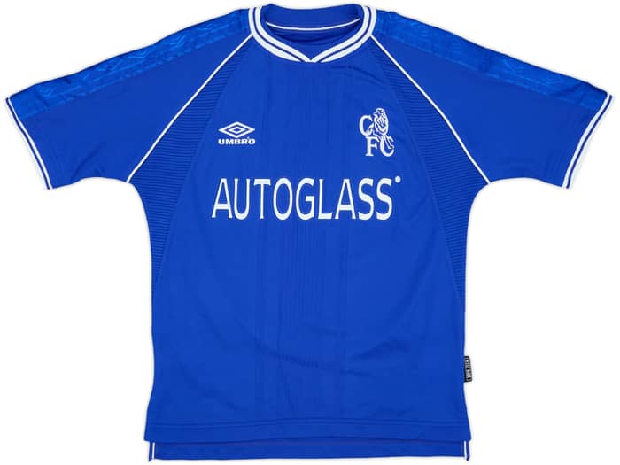 1999-01 Chelsea Home Shirt Zola #25 - 9/10 - (Y)