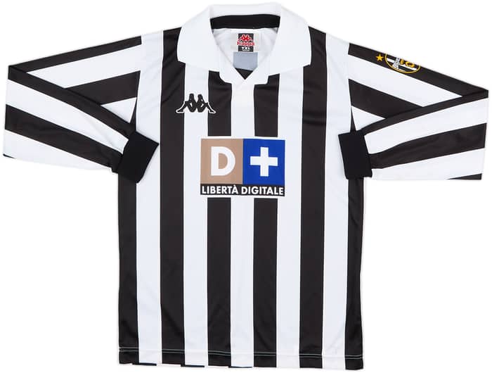 1998-99 Juventus Basic Home L/S Shirt - 5/10 - (XL.Boys)