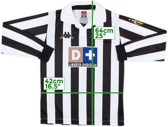 1998-99 Juventus Basic Home L/S Shirt - 5/10 - (XL.Boys)