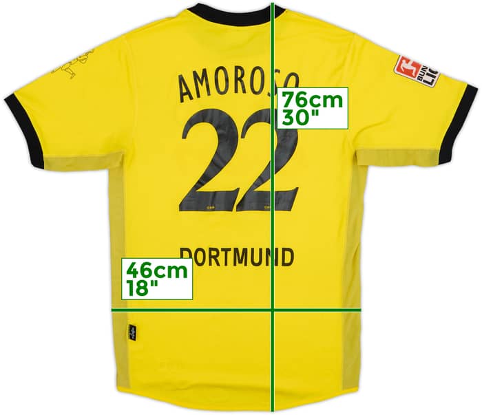 2003-04 Borussia Dortmund Home Shirt Amoroso #22 - 4/10 - (S)