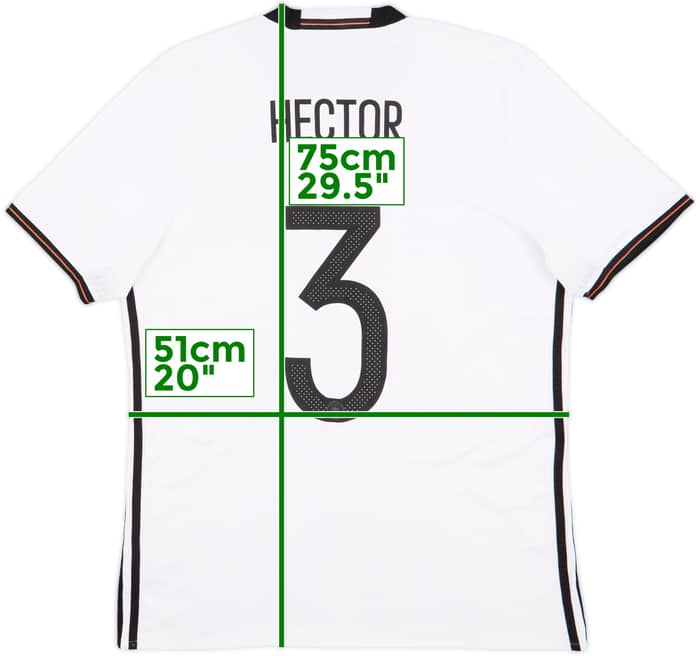 2015-16 Germany Home Shirt Hector #3 - 6/10 - (L)