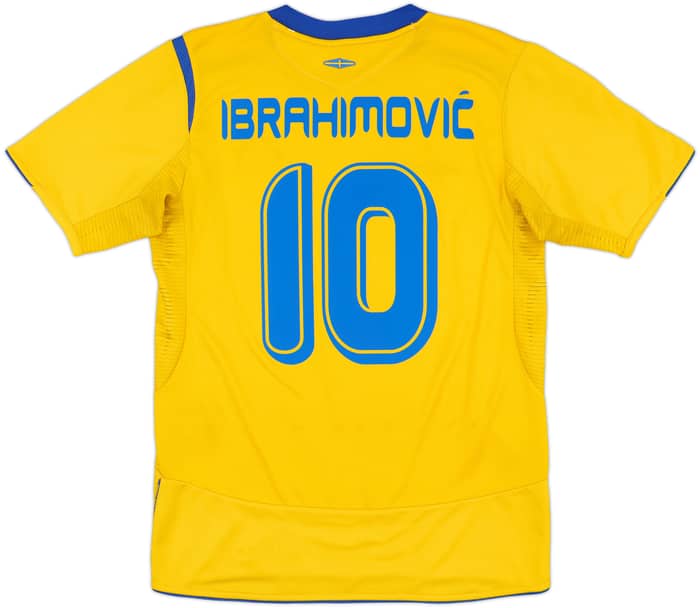 2005-06 Sweden Home Shirt Ibrahimovic #10 - 8/10 - (S)