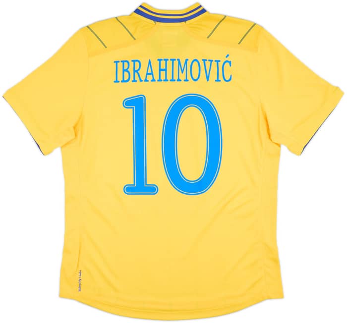 2012-13 Sweden Home Shirt Ibrahimovic #10 - 9/10 - (L)