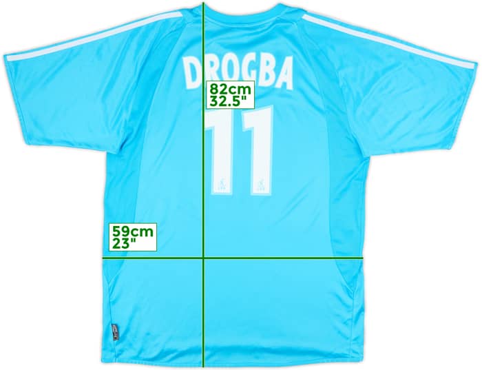 2003-04 Olympique Marseille Away Shirt Drogba #11 - 6/10 - (L)