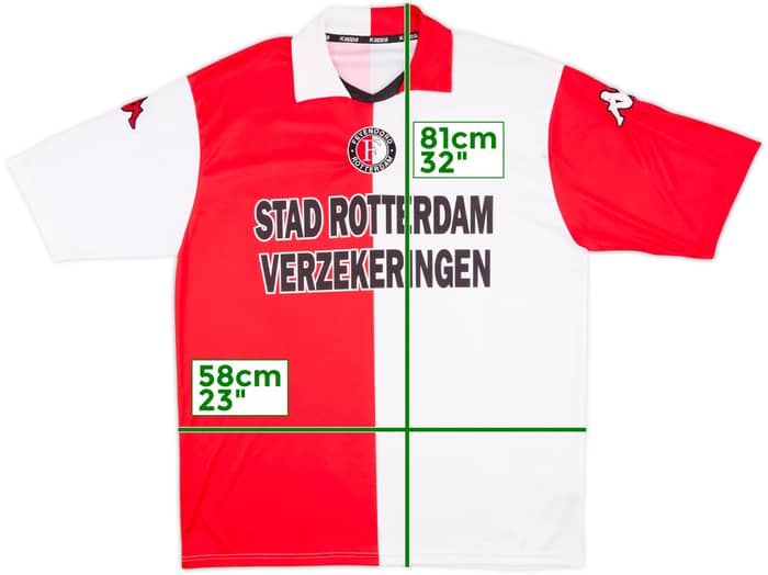2001-02 Feyenoord Home Shirt - 6/10 - (XL)