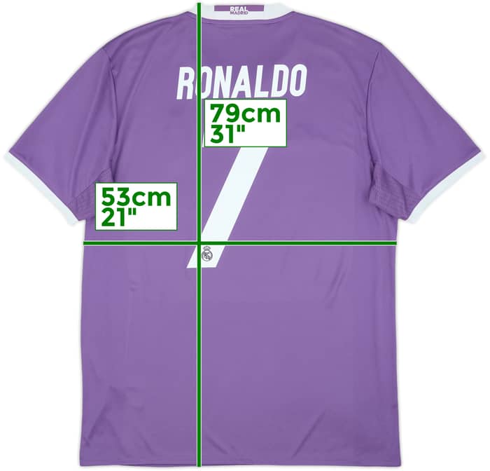 2016-17 Real Madrid Away Shirt Ronaldo #7 - 8/10 - (L)