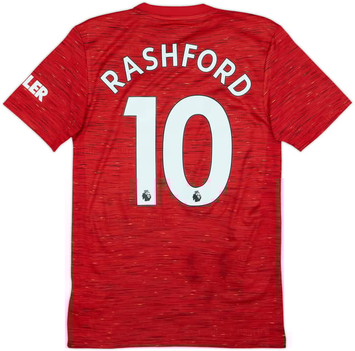2020-21 Manchester United Home Shirt Rashford #10 - 7/10 - (XS)