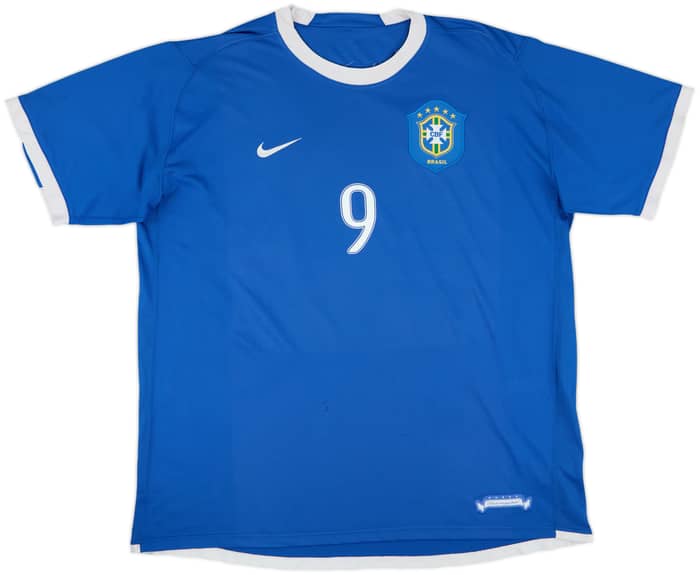 2006-07 Brazil Away Shirt Ronaldo #9 - 5/10 - (XL)
